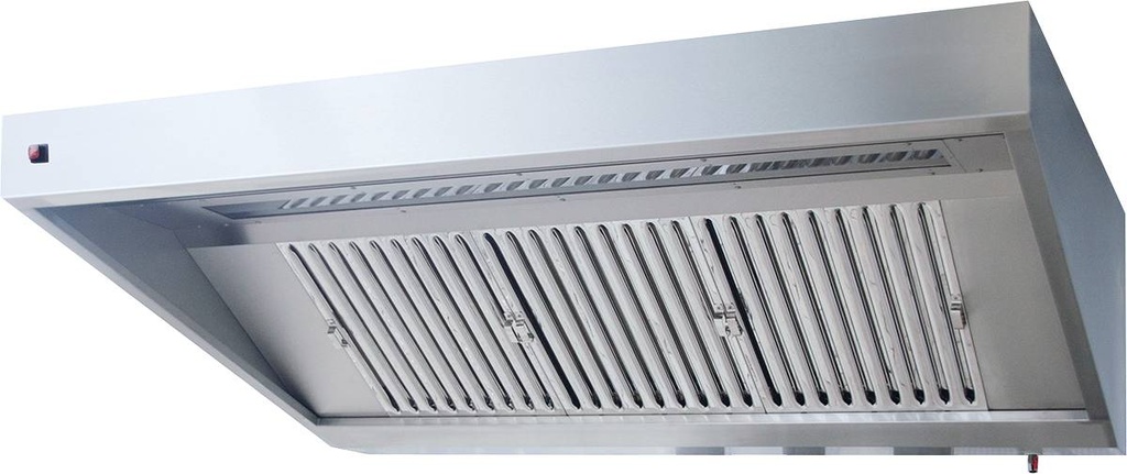 KBS Wandhaube Trapezform 160x70cm Flammschutzfilter Typ F1
