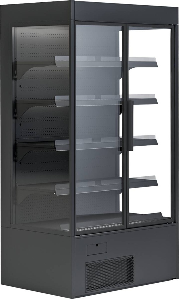 KBS Wandkühlregal Variant 167 Black Line mit Drehtüren