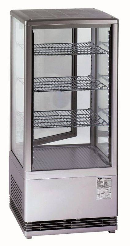 KBS Tischkühlvitrine RT-78 G LED (silber)