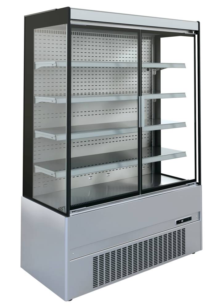 KBS Wandkühlregal Edelstahl Cronus 1310 mit Drehtüren