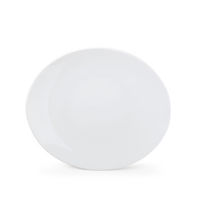Teller oval Appetite aus Porzellan, 30,5 x 26 cm, weiß