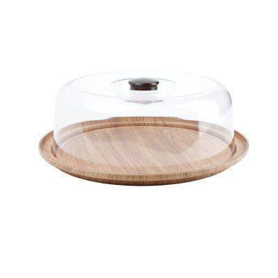 Servierschale mit Glocke Buffet, 30,5 cm, braun