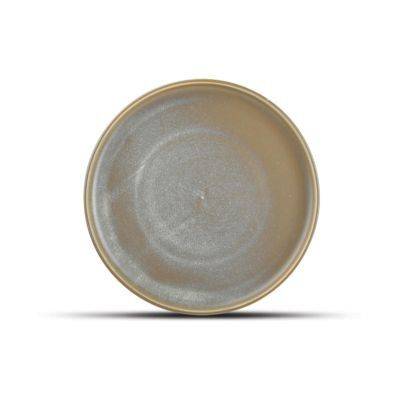 Teller Usko aus Porzellan, 26 cm, grün
