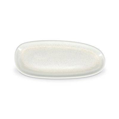 Teller Frost Ceres aus Porzellan, 34 x 14,5 cm, weiß
