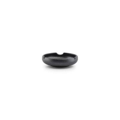 Aschenbecher Smoke aus Porzellan, ø 12 cm, H 3,5 cm, schwarz