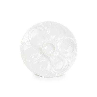 Austernplatte Appetite aus Porzellan, 23,5 cm, weiß