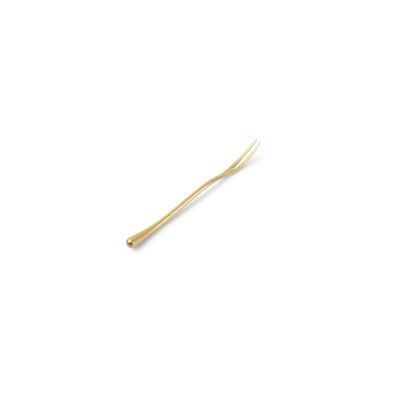 Snackgabel Mattgold Revive, 13,2 cm, gold