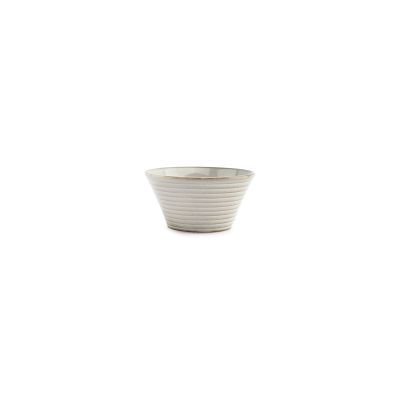 Schüssel konisch Line aus Porzellan, ø 13 cm, H 6,5 cm, grau