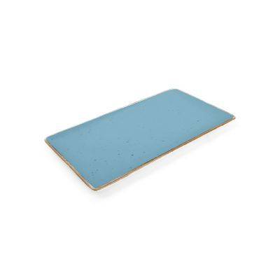 Platte Collect aus Porzellan, 24 x 13 cm, blau