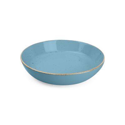 Tiefer Teller Collect aus Porzellan, 20 cm, blau