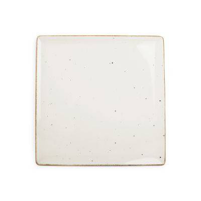 Platte Collect aus Porzellan, 25,5 x 25,5 cm, elfenbein