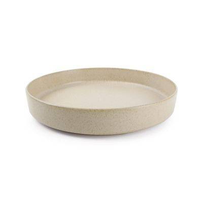 Tiefer Teller Pila aus Porzellan, ø 24 cm, H 4 cm, beige