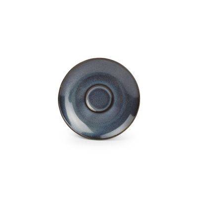 Mokka-Untertasse Cirro aus Porzellan, 12 cm, dunkelblau