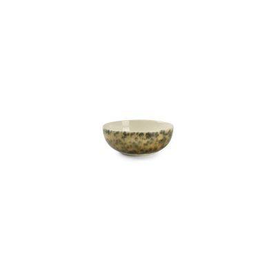 Schüssel Resto aus Porzellan, Ø 16 cm, H 6 cm, grünbraun