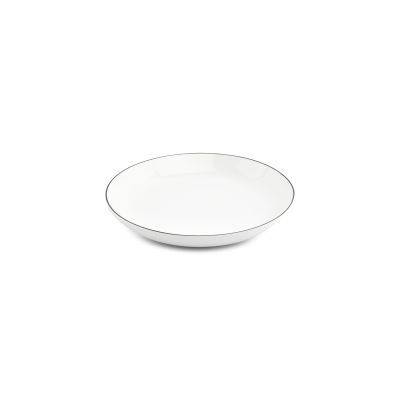 Tiefer Teller Coupe schwarzer Rand Basic White, Ø 27 cm, H 4 cm
