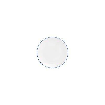 Teller Coupe blaue Rand Basic White, 20,5 cm