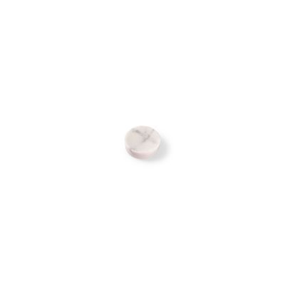 Servierplatte weißes Marmor Pura, ø 6,5 cm, H 2,5 cm