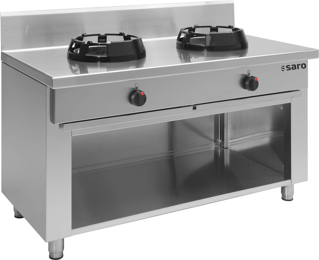 SARO Wok-Gasherd, offener Unterbau Modell CC/02