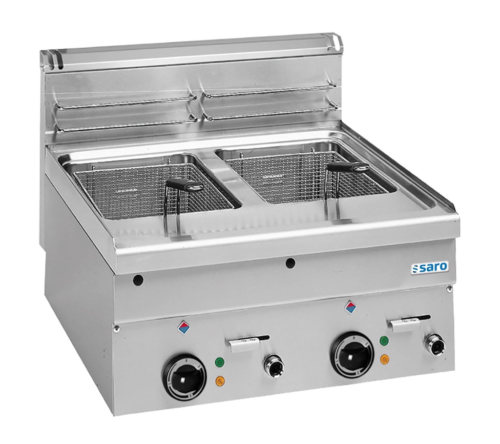 SARO Elektro-Fritteuse 10+10L, Auftisch, 600 Line, EF66