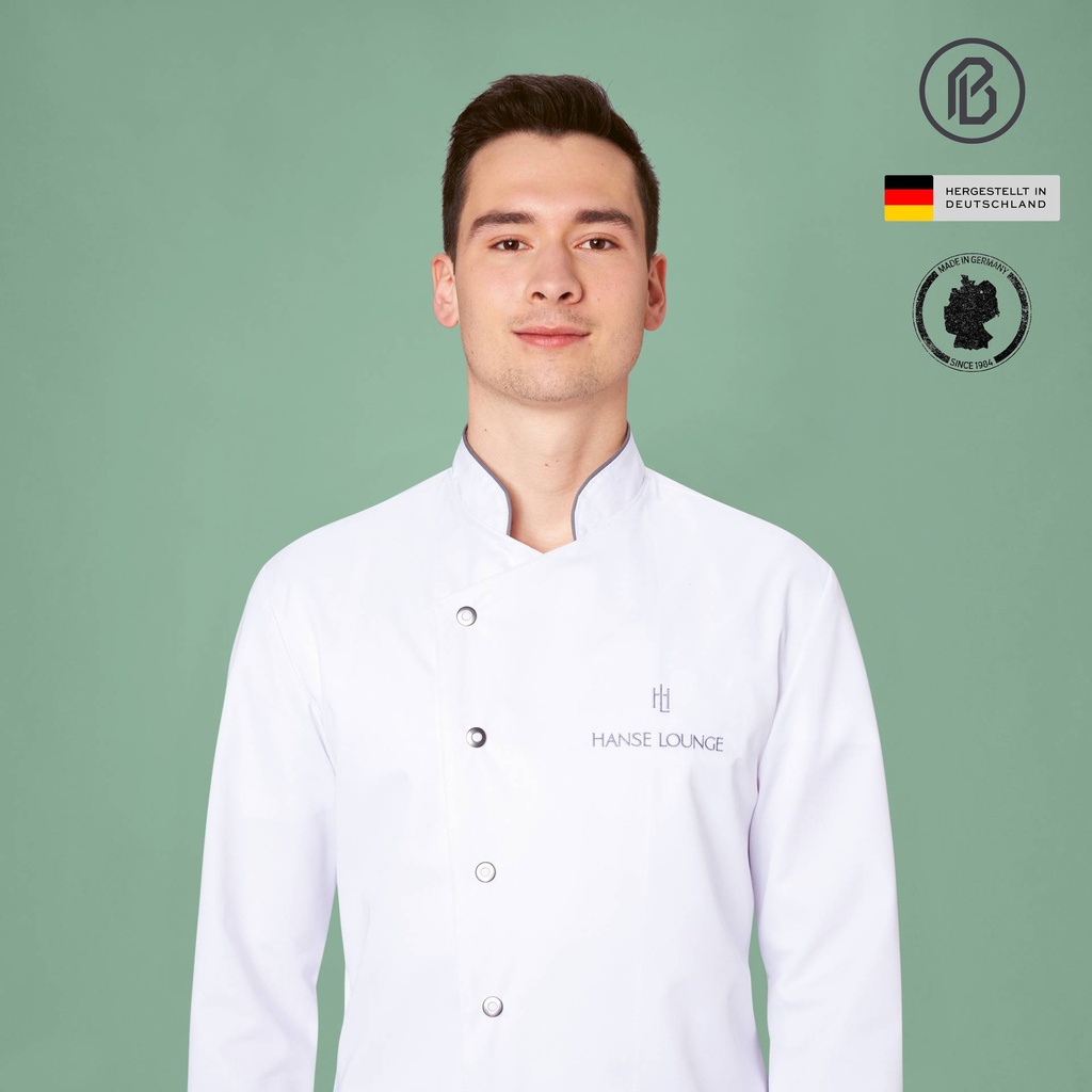 Herren-Kochjacke Facile-Anton, weiss