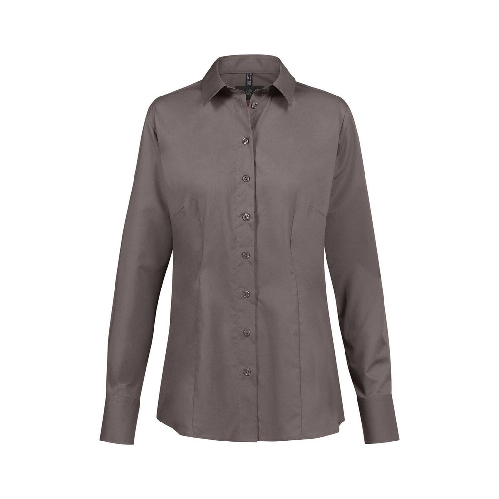 Basic-Bluse, taupe