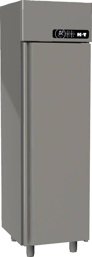 K+T Umlufttiefkühlschrank EN 600 x 400, mit CNS-Tür, steckerfertig
