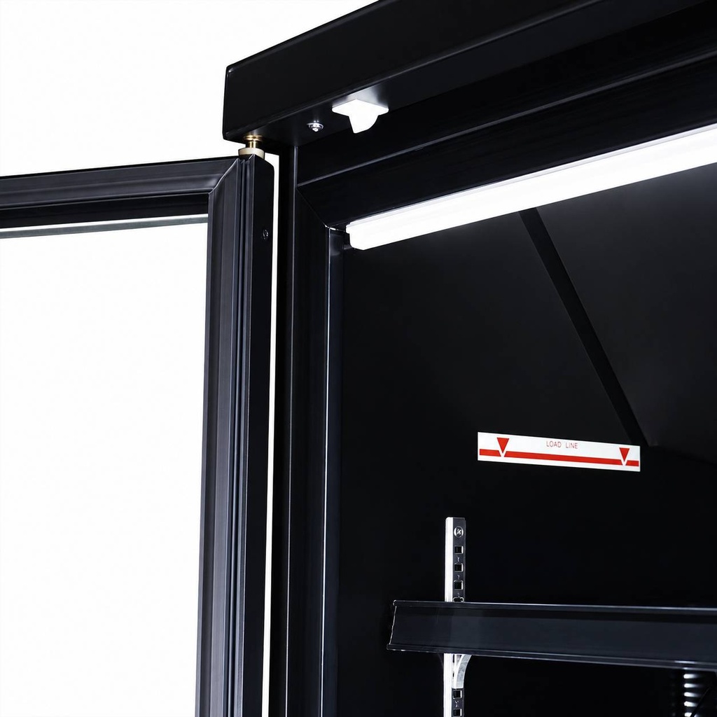 Tiefkühlschrank 2, 1253 x 710 x 2003 mm, 1000 L, schwarz