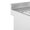 Entry 700 Neutral aus Edelstahl, 400 x 700 x 920 mm