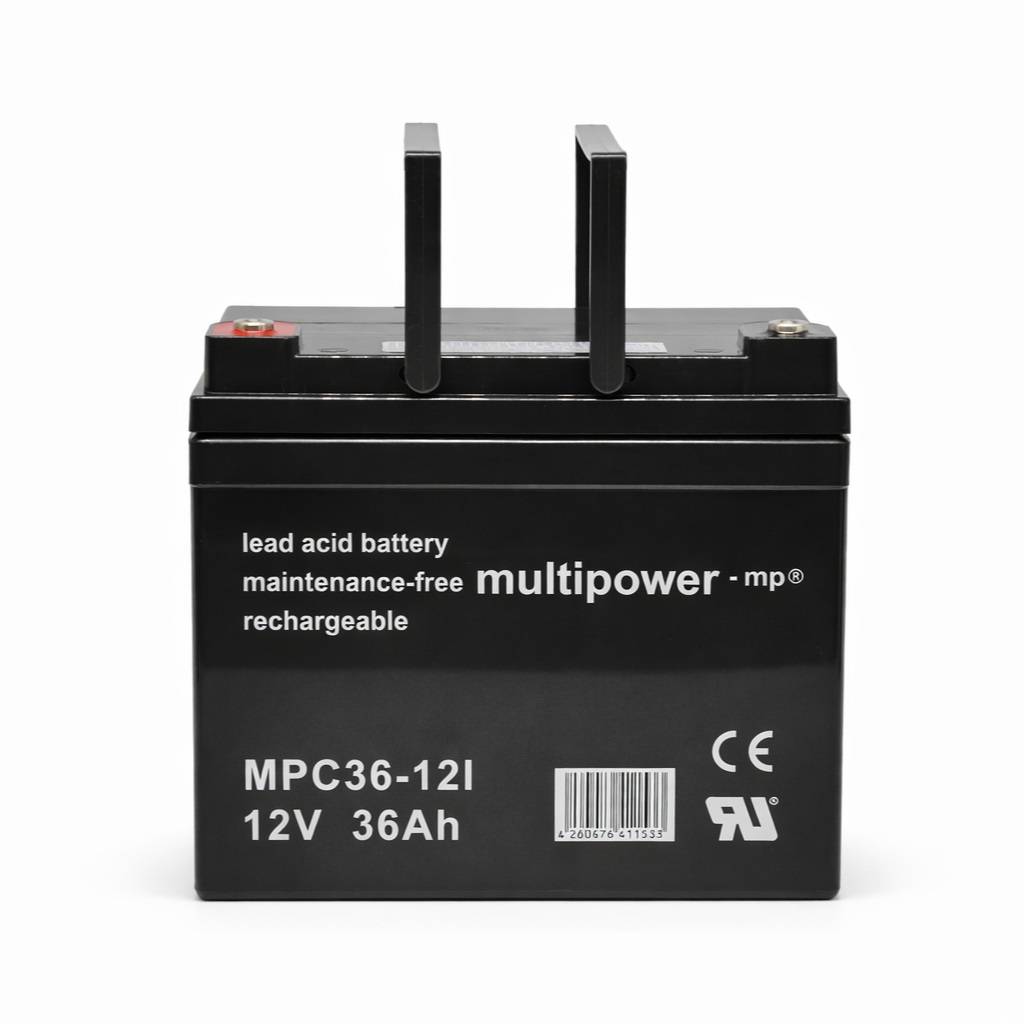 Zubehör/Ersatzteil: Batterie/Akku Multipower "MPC36-12 AGM" | 12 V, 36 Ah (432 Wh)