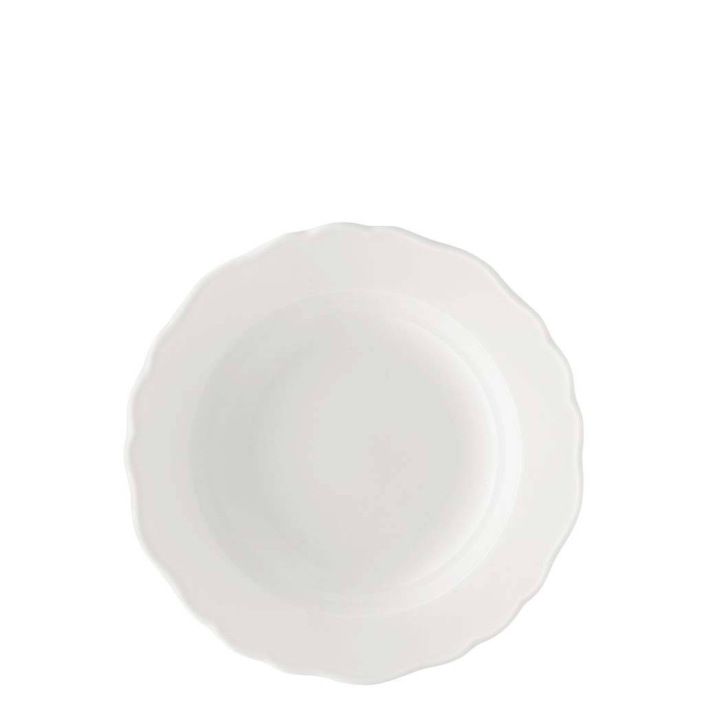 Hutschenreuther Maria Theresia Weiss Suppenteller mit Fahne 23 cm