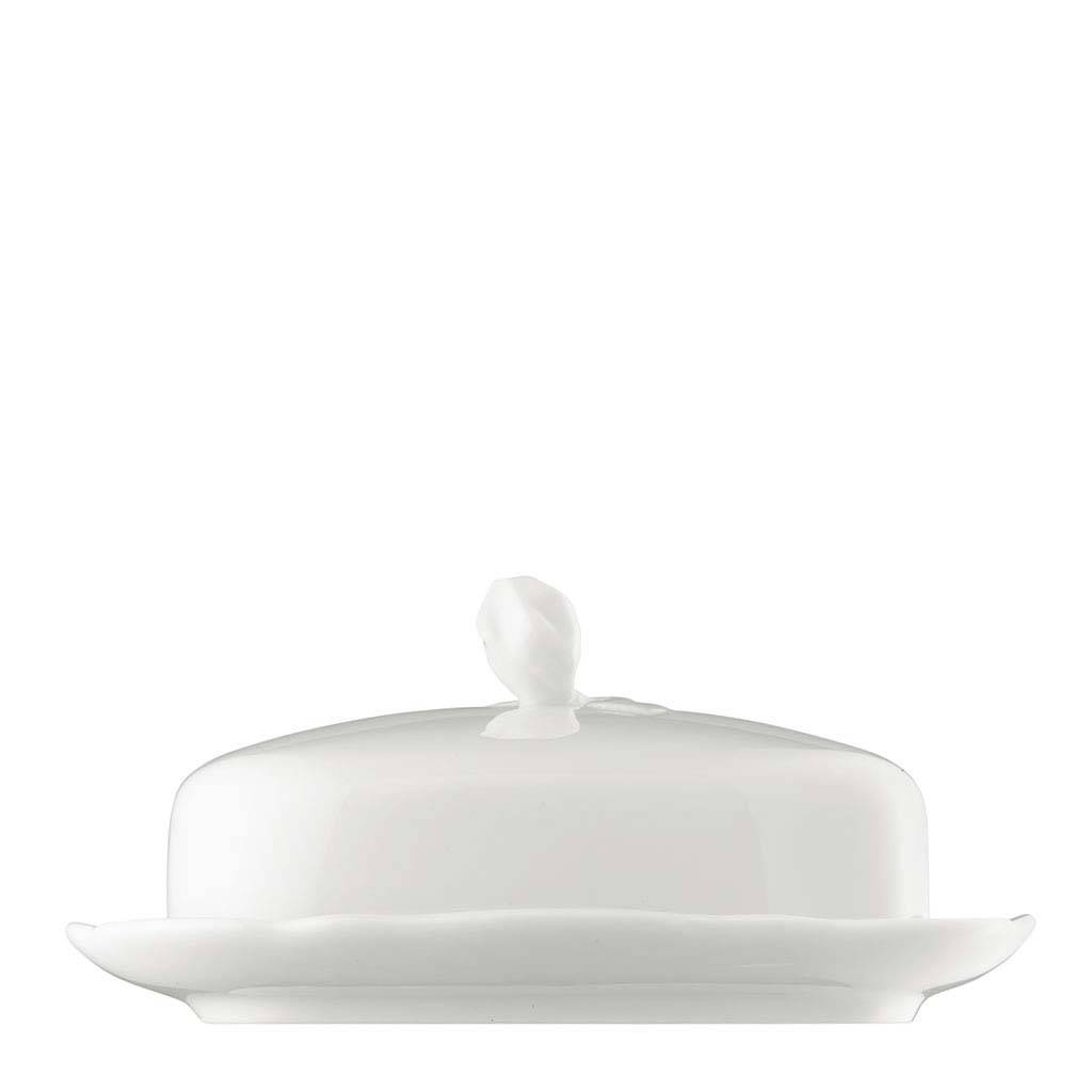 Hutschenreuther Maria Theresia Weiss Butterdose Deckel 15 cm