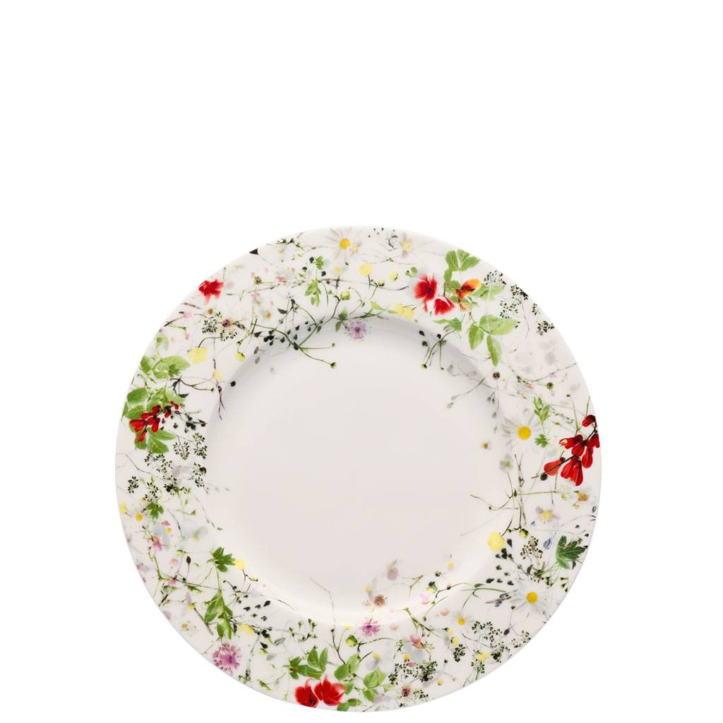 Rosenthal Brillance Fleurs Sauvages Frühstücksteller mit Fahne 23 cm