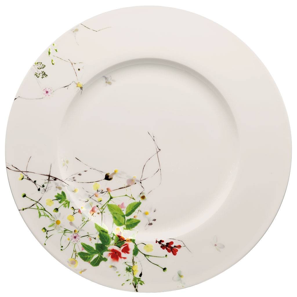 Rosenthal Brillance Fleurs Sauvages Platzteller mit Fahne 33 cm
