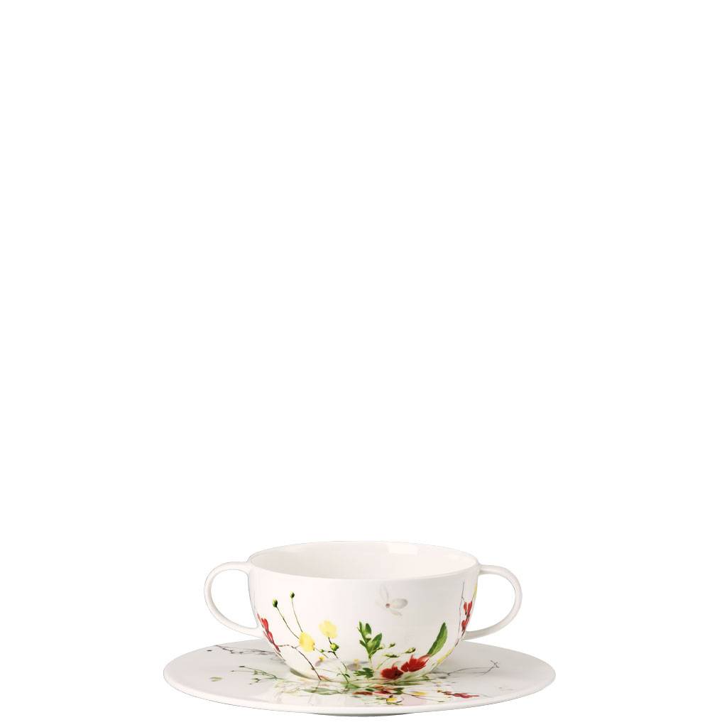 Rosenthal Brillance Fleurs Sauvages Suppen-Untertasse 19 cm