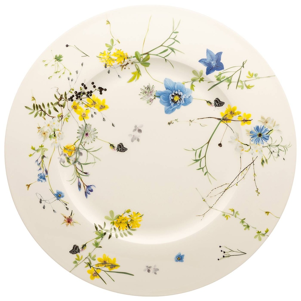Rosenthal Brillance Fleurs des Alpes Platzteller mit Fahne 33 cm