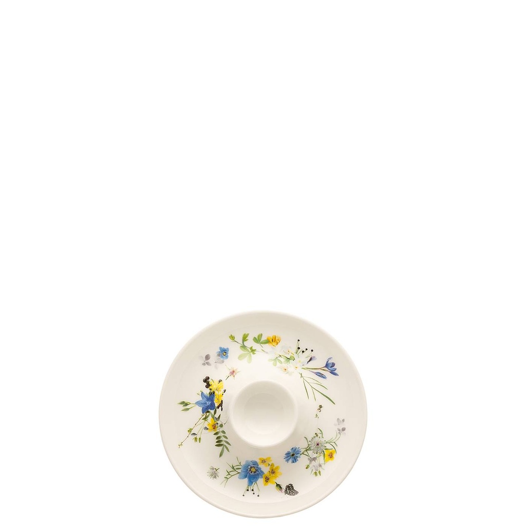 Rosenthal Brillance Fleurs des Alpes Eierbecher mit Ablage 13,6 cm