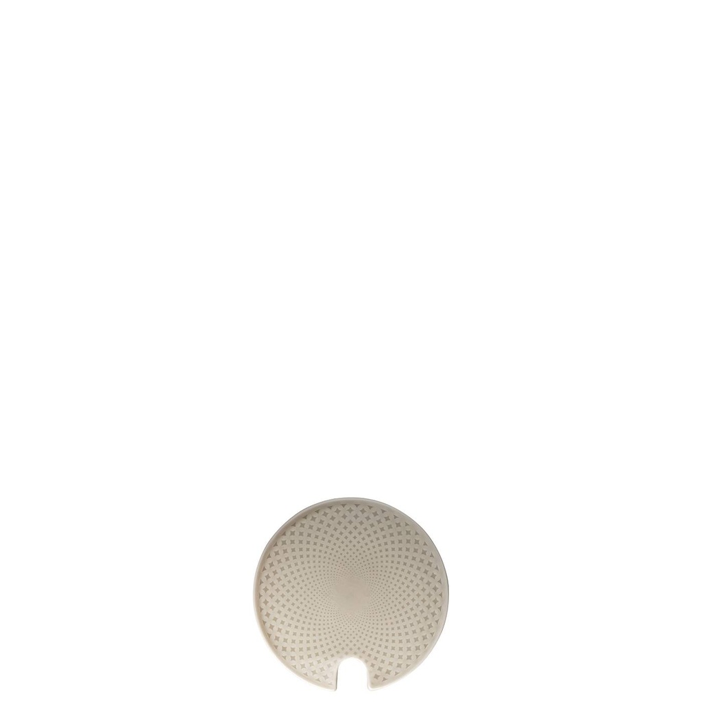 Rosenthal Junto Pearl Grey Zuckerdose Deckel mit Einschnitt 10 cm