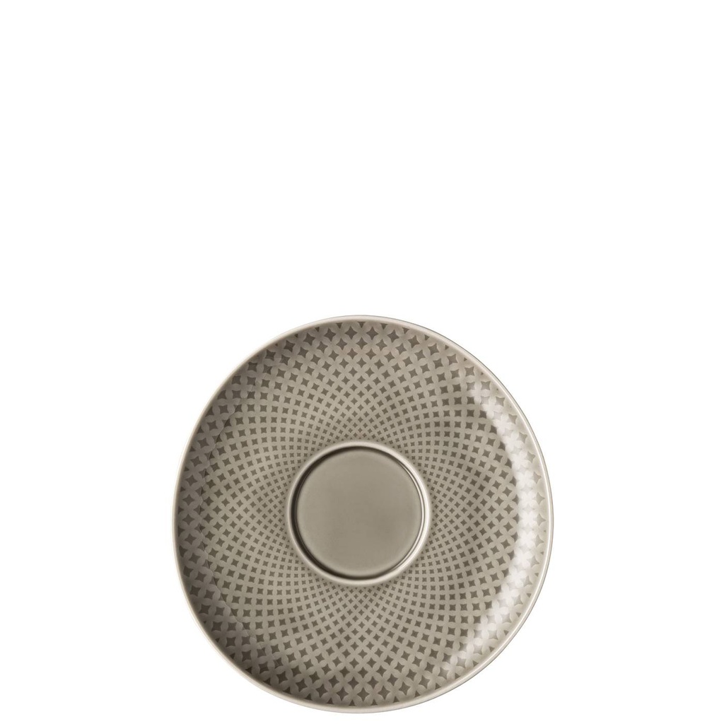 Rosenthal Junto Pearl Grey Café au Lait Untertasse 18 cm