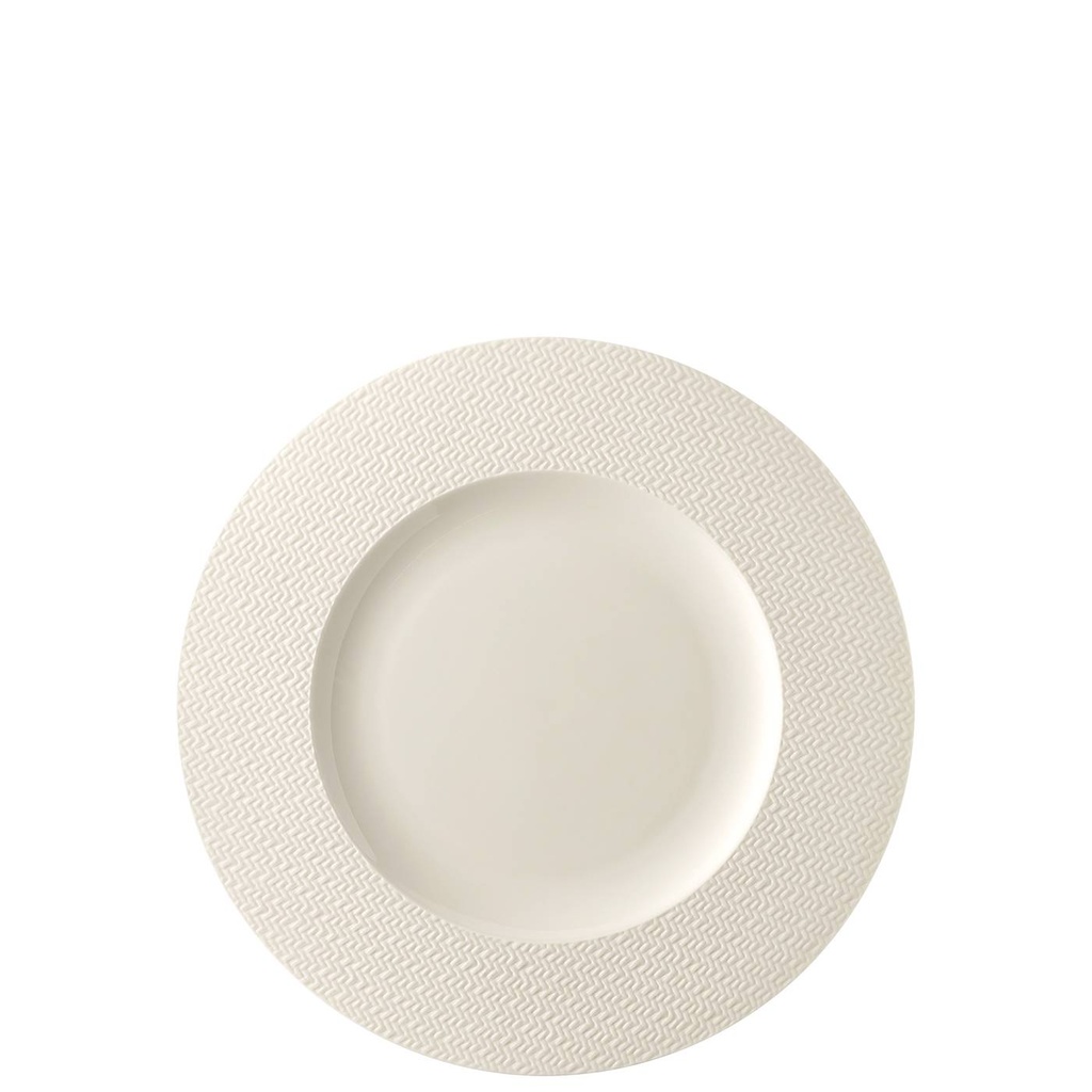 Rosenthal Kumi White tone Frühstücksteller mit Fahne 23 cm