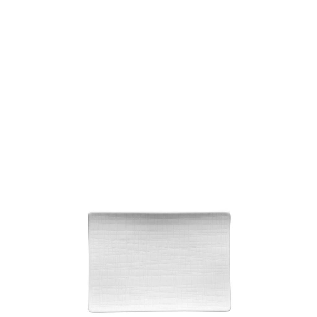 Rosenthal Mesh Weiss Platte flach 18 x 13 cm