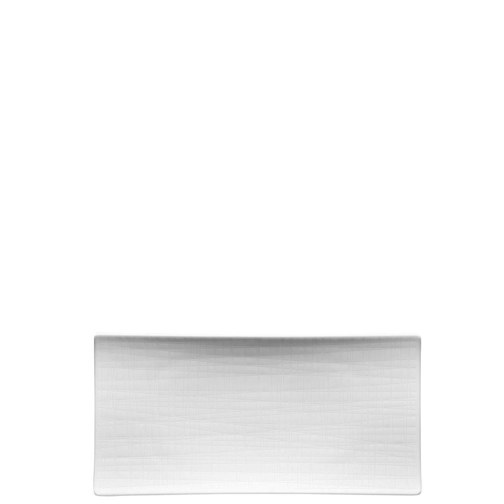Rosenthal Mesh Weiss Platte flach 26 x 13 cm