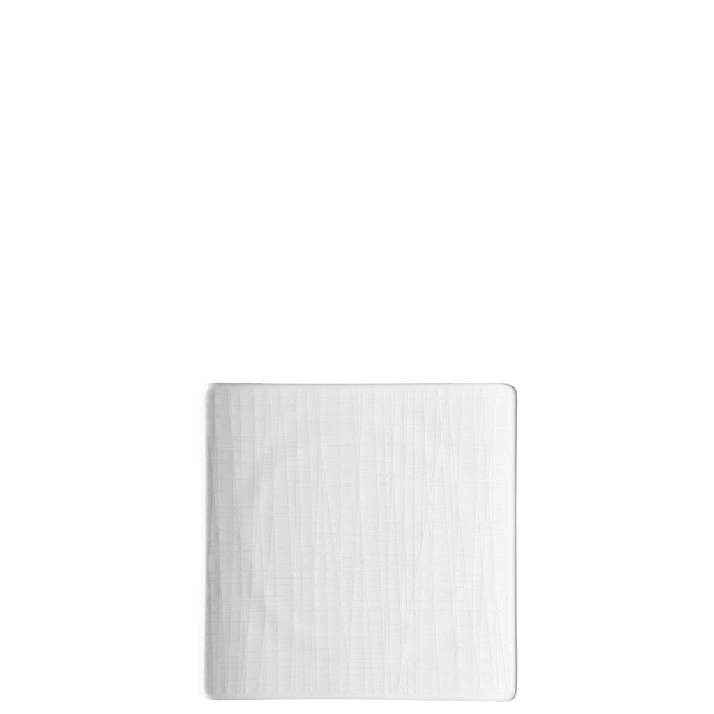 Rosenthal Mesh Weiss Teller quadratisch flach 17 cm