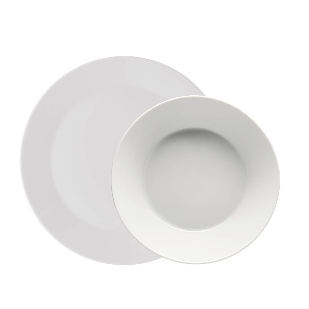 Thomas Tric Weiss Speiseteller mit Fahne 27 cm