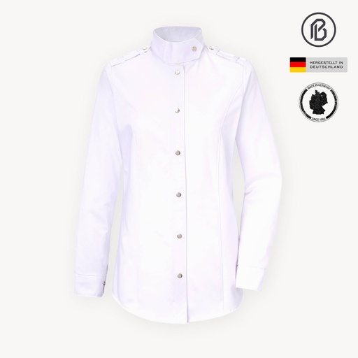 Soft-Severina, weiße Damenkochjacke