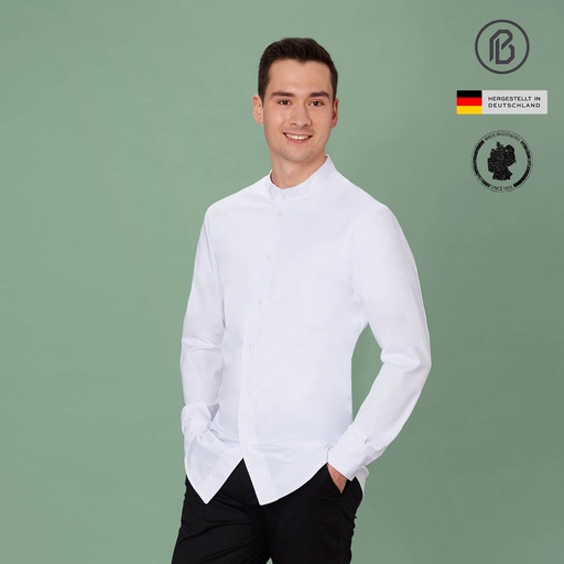 Fifty-Yannik, weisse Herren-Kochjacke