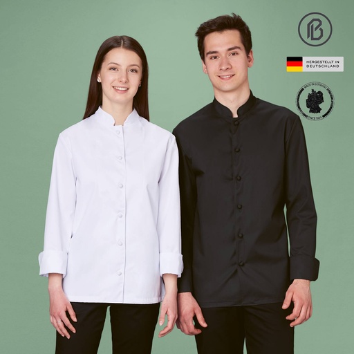 OrganicTC-Sarah, naturweiße Damenkochjacke