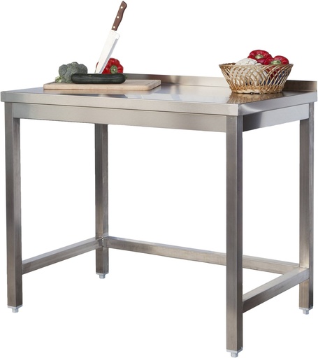 Edelstahl Arbeitstisch Profi 1800 x 700 mm - mit Aufkantung