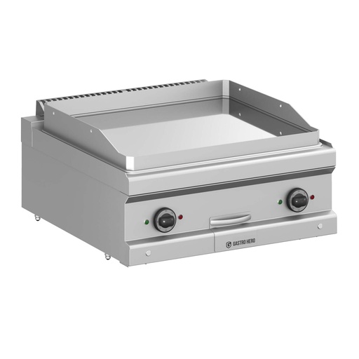 Elektrogrillplatte Serie 700 - 70/70 - glatt, verchromt - Tischgerät