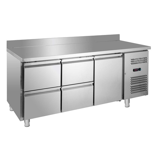 Kühltisch ECO 1/4 mit Aufkantung - GN 1/1