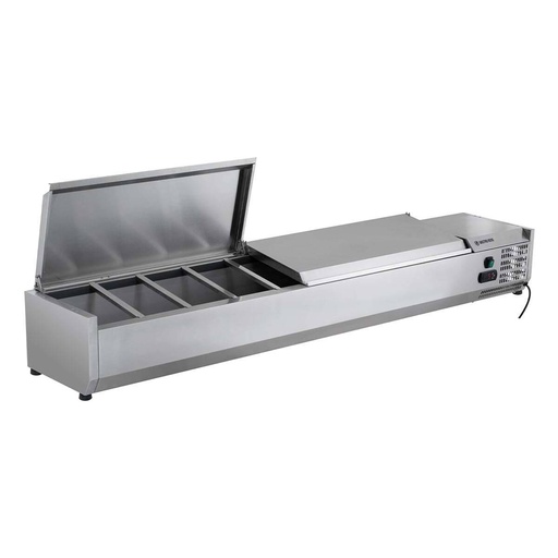Edelstahl-Kühlaufsatz ECO 9 x GN 1/4